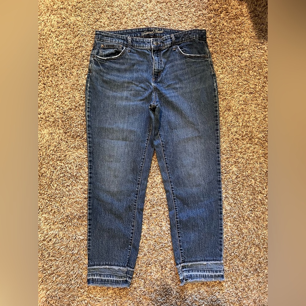 Universal Thread Dark Blue Ankle Jeans